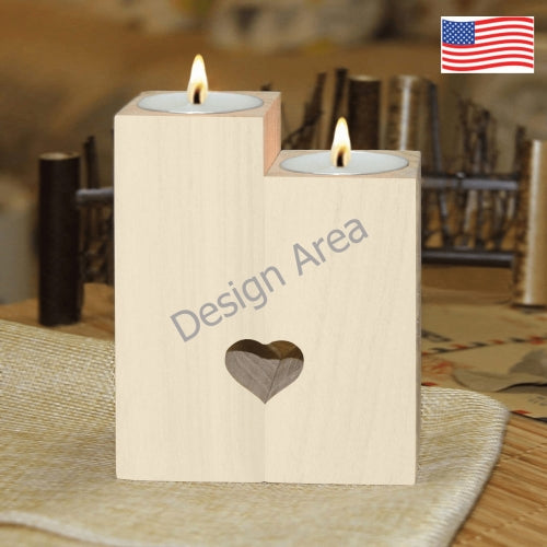 Wooden Candle Holder (Without Candle)