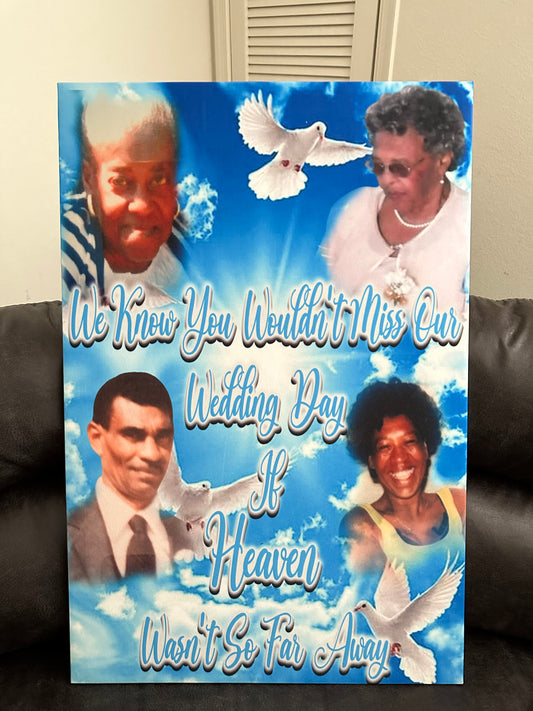 Custom Memorial Photo Canvas