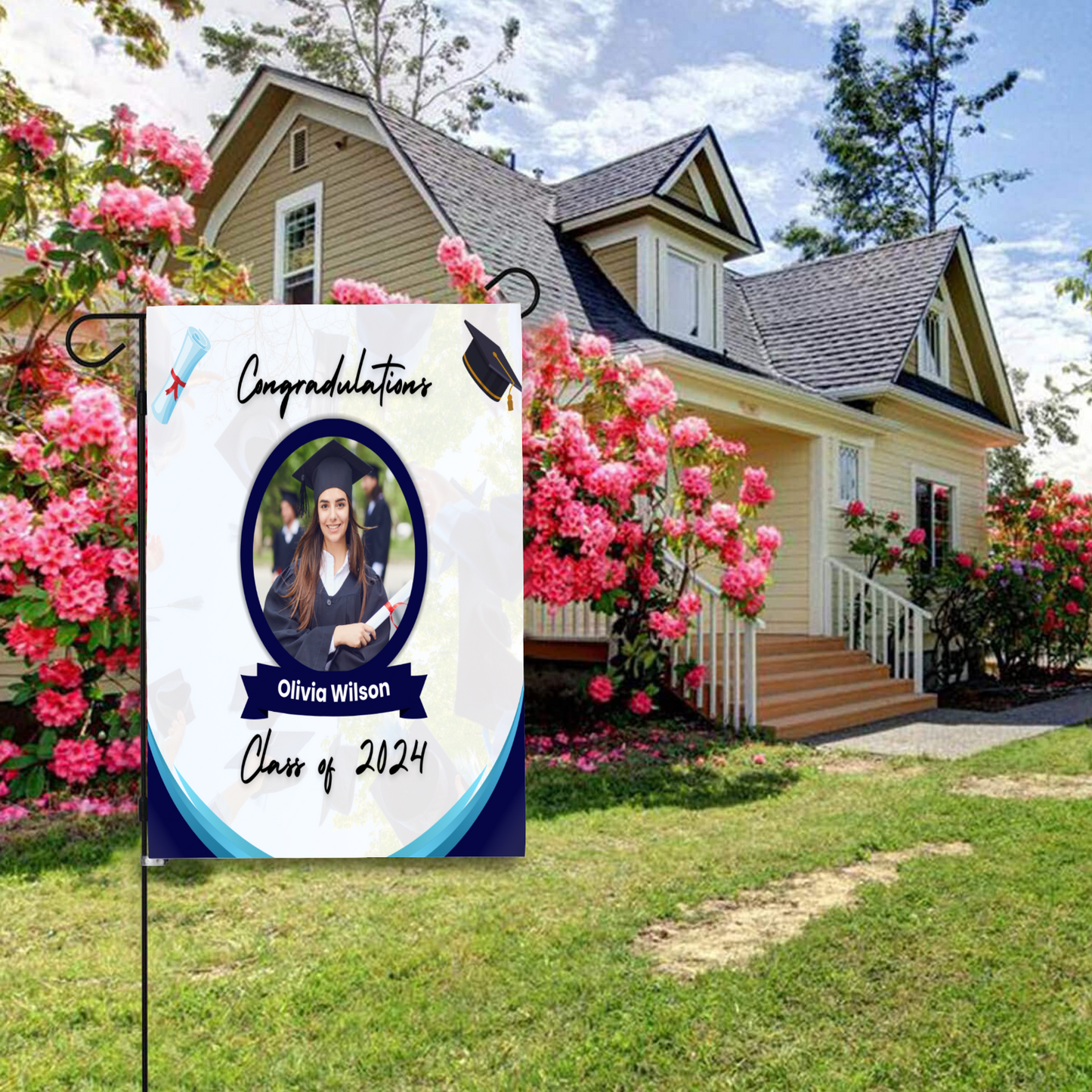 Graduation Garden Flag Garden Flag 28''x40'' (Without Flagpole)