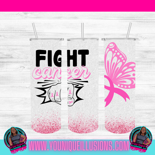 Fight Cancer Fist Pump Tumbler