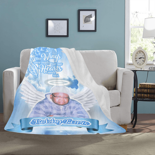 Custom Memorial Ultra-Soft Micro Fleece Blanket