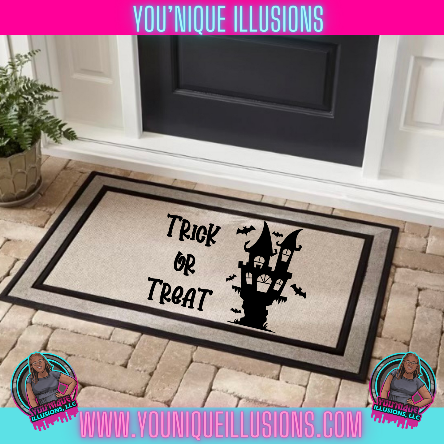 Trick or Treat Doormat