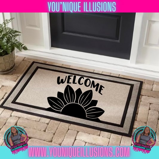 Welcome Sunflower Doormat