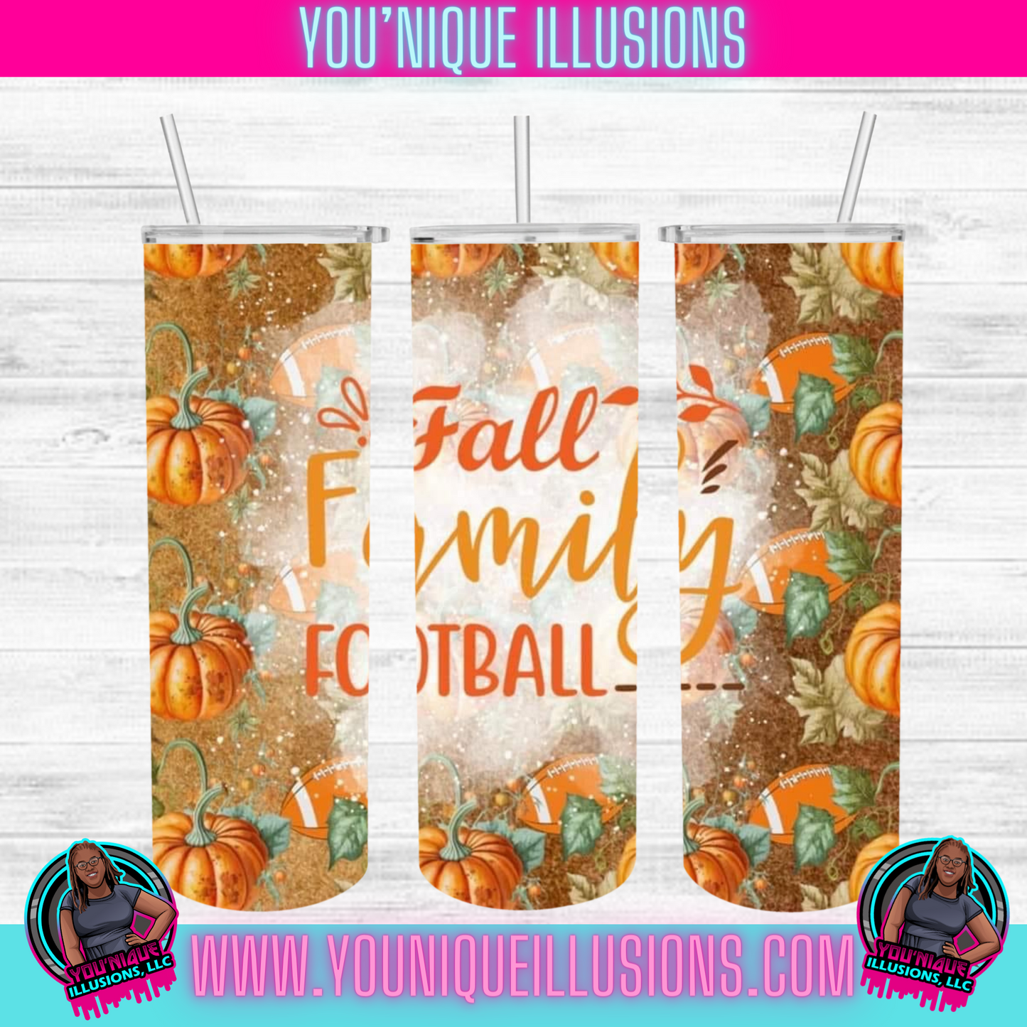 Fall Family Football Tumbler