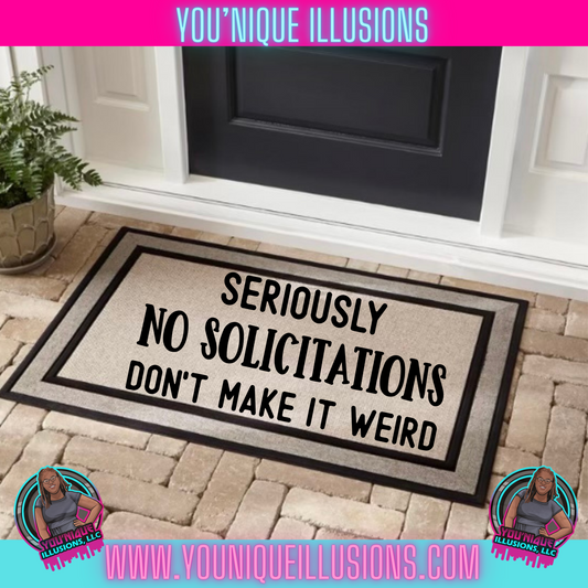 No Solicitation Doormat