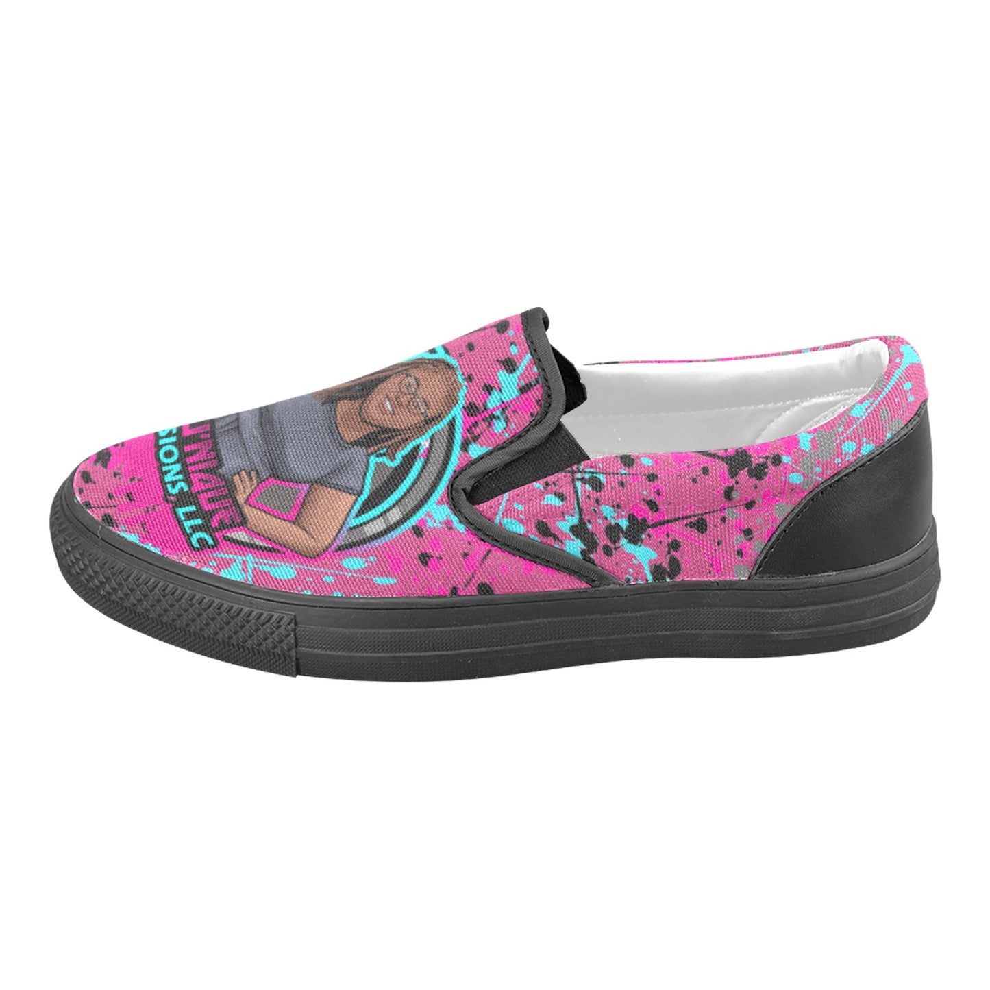 Custom Women's Slip-on Canvas Shoes (Model 019)