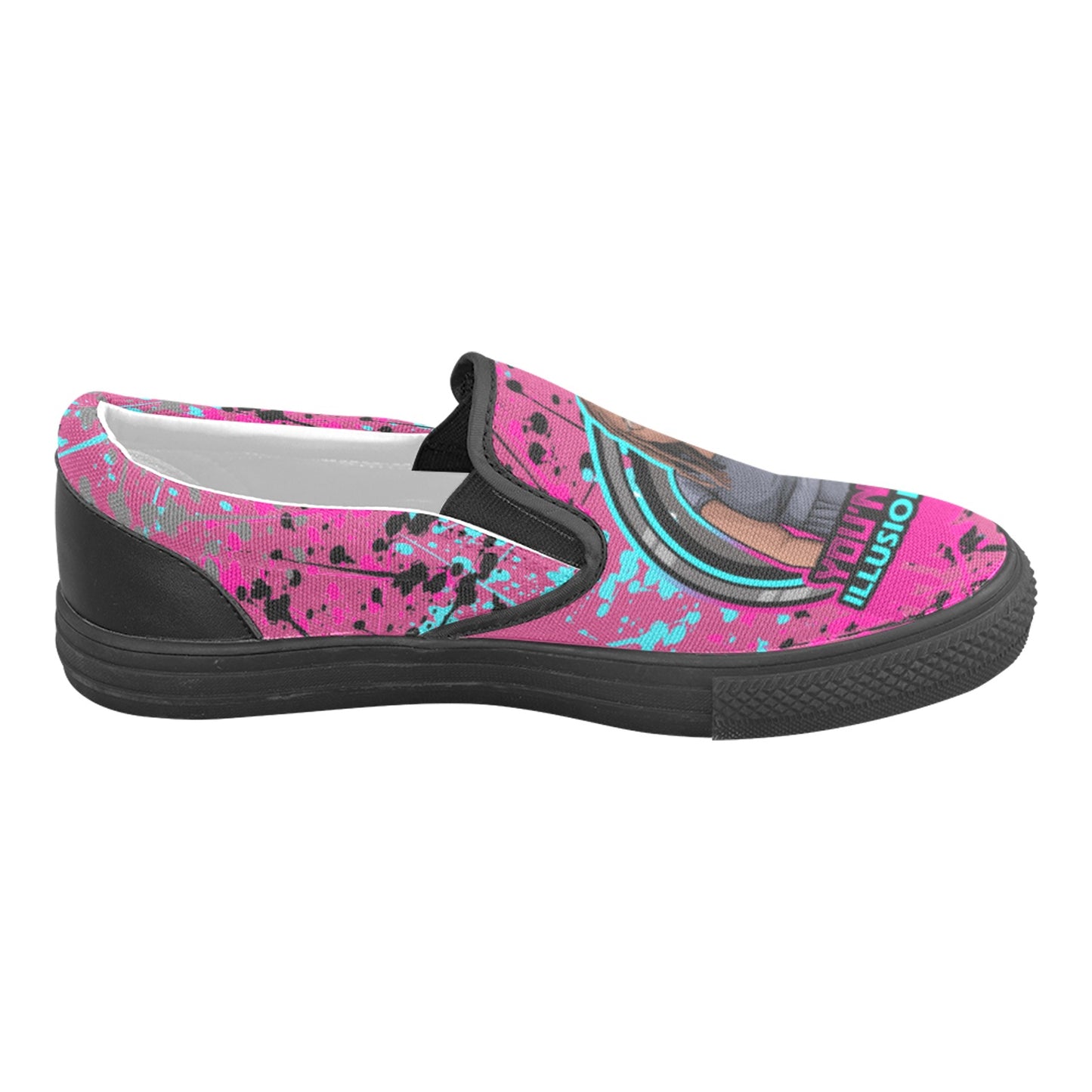 Custom Women's Slip-on Canvas Shoes (Model 019)