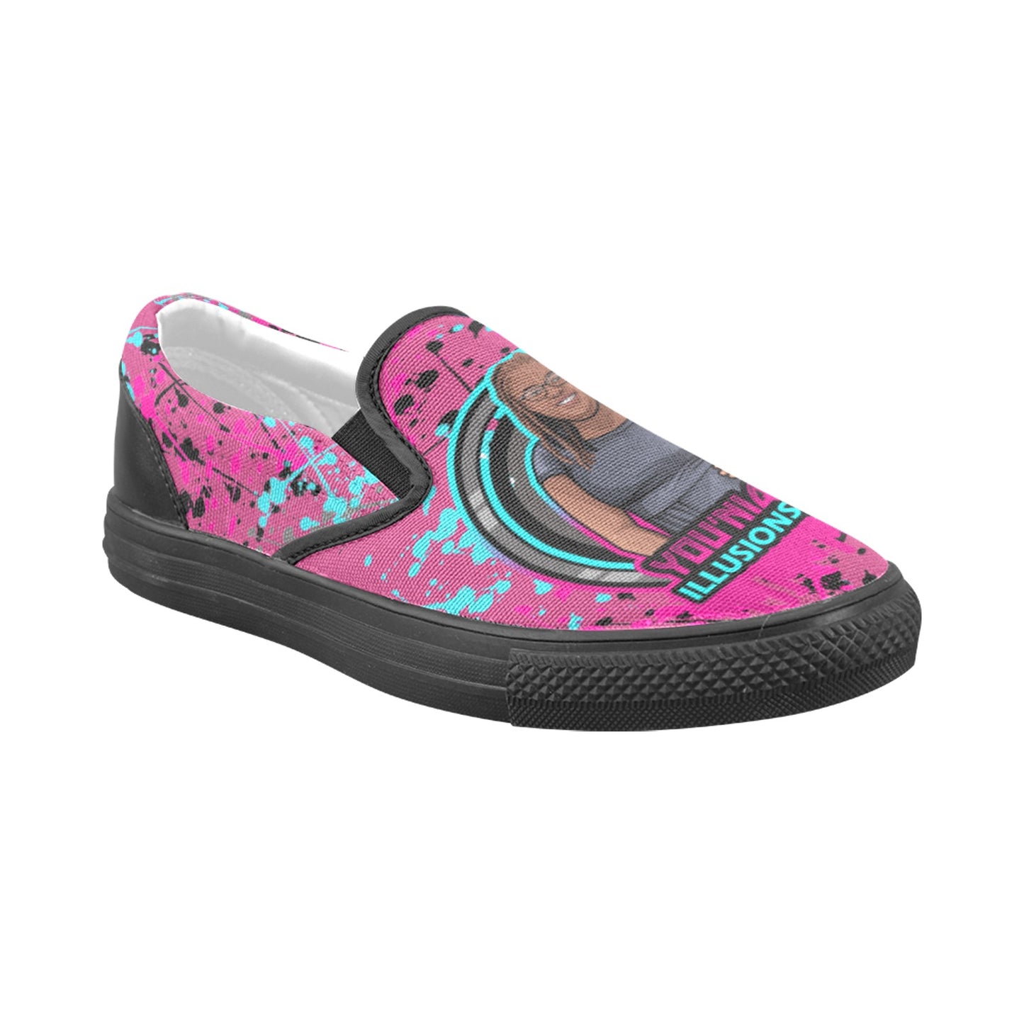 Custom Women's Slip-on Canvas Shoes (Model 019)