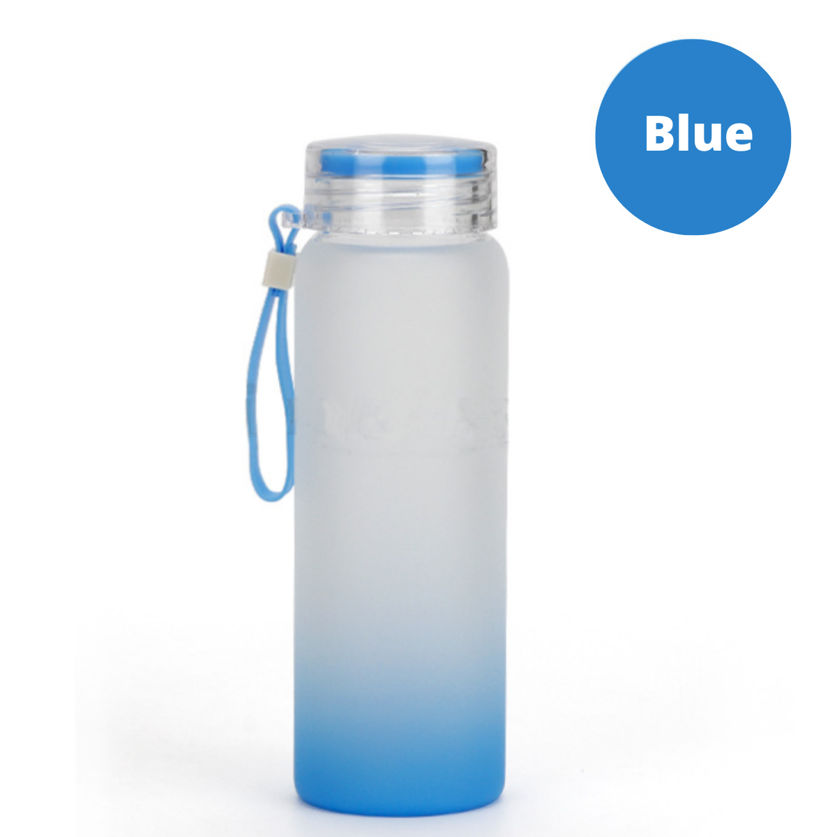 Frosted Ombré Glass Water Bottle