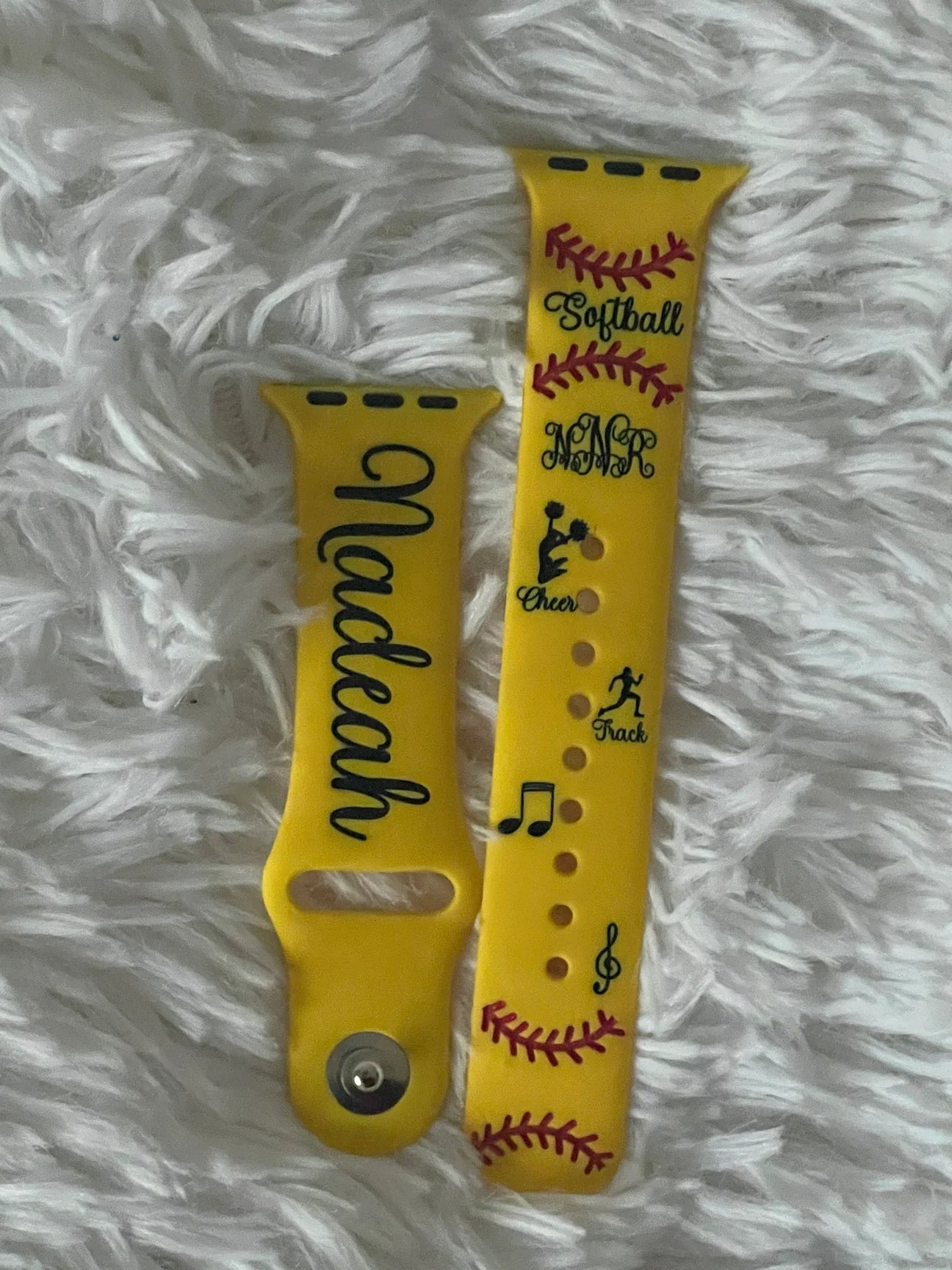 Custom Engraved and Painted Watch Bands